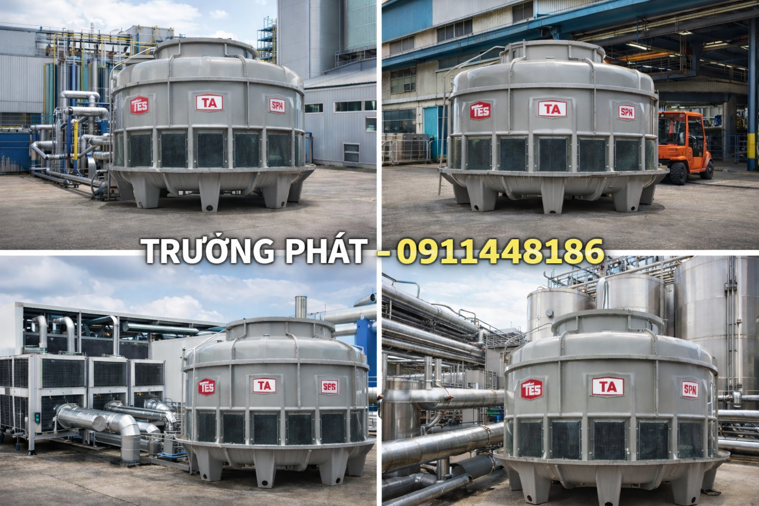 Nguyên Lý Tháp Giải Nhiệt Nước Hoạt Động Như Thế Nào? 4 He thong thap lam mat cong nghiep