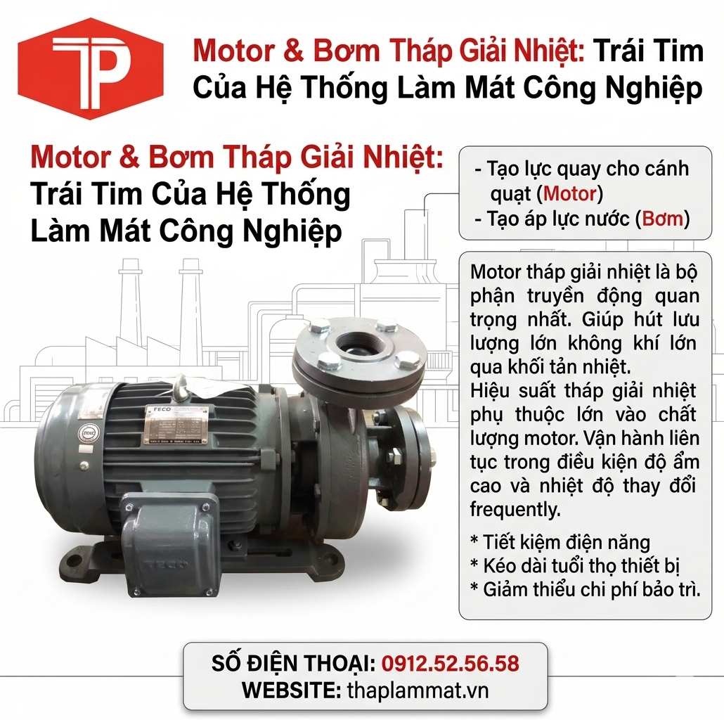 Motor Tháp Giải Nhiệt Chính Hãng – Cấu Tạo, Thông Số Và Cách Lựa Chọn Phù Hợp 2 Gemini Generated Image 24zvbh24zvbh24zv